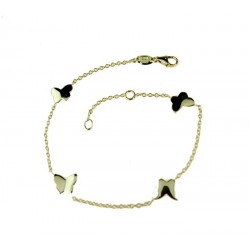 Bracciale con farfalle a piastra BR2956G