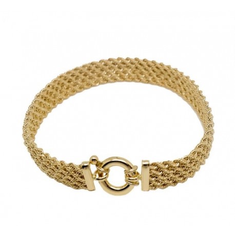 Bracelet femme corde plate BR3337G
