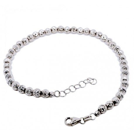 BR3382B diamond ball bracelet