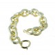 Chain bracelet with knurled finish BR971G