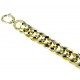 boxed chain bracelet with shiny and worked oval and twisted links BR972G