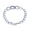 Bracelet chaîne dégradé avec maillons ovales brillants BR988B