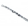 BR966B shiny twisted chain bracelet