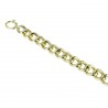 boxed chain bracelet with polished and worked links BR969G