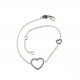 Heart bracelet with zircons BR2952R
