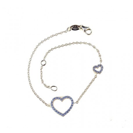 Bracelet coeur avec zircons BR2952R