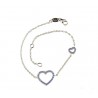 Heart bracelet with zircons BR2952R