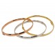 Triptych of rigid bracelets BR1072BGR