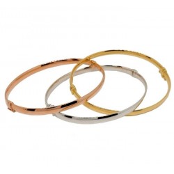 Triptych of rigid bracelets BR1072BGR