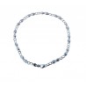 bracelet pour homme avec des maillons plats ovales brillants et des maillons ronds persiennes BR3052B