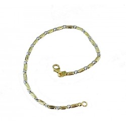 Bracelet with spheres and cylindrical diamond-coated tubular elements BR3172BG