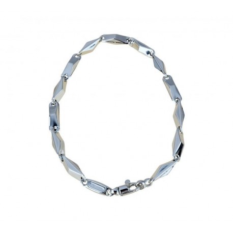 BR891B shiny tubular model hollow chain bracelet