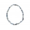 Bracciale a catena vuota modello tubolare lucido BR891B