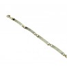 Bracciale a piastre alterrnate con finitura laser BR796G