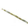 Bracciale a piastre con finitura laser e bordi lavorati BR815G