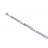 BR819B Armband mit abwechselnden Platten und Laser-Finish