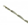 Bracciale a piastre con finitura laser e bordi lavorati BR806G