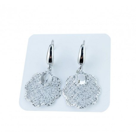 Boucles d'oreilles pendantes ajourées avec crochet monachina O2178B