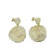 Drop earrings with openwork circles O2209BG