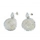 Drop earrings with openwork circles O2210B