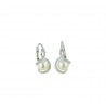 Boucles d'oreilles perle et zircon avec crochet monachina O2086B