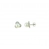 Pearl and zircon earrings O2080B