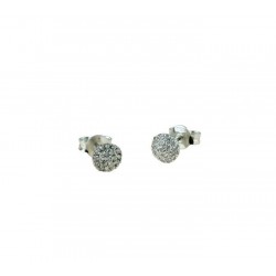Patch earrings with cubic zirconia O2152B