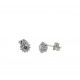 Light point earrings with zircon edge O2160B