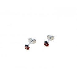 Ladybug earrings with enamel O2311B