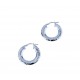 Faceted hoops earrings O2642B