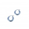 Faceted circles earrings O2645B
