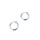 Hoop earrings with Greek O2651B