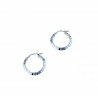 Hoop earrings with Greek O2651B