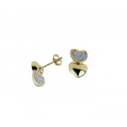 Earrings with hearts O3030G
