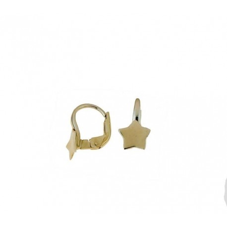 wavy plate star earrings O3094G