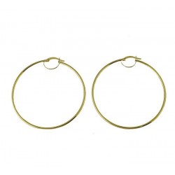Smooth round barrel earrings O3246G