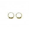 Hoop earrings with sphere and rings O3274G