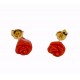 Boucles d'oreilles rose corail O3296G