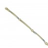 Bracciale con piastre scatolate lucide e lavorate BR854BC