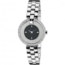 Montre Femme Breil Breilogy TW1447 en Acier Cadran Noir avec Zircons