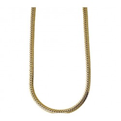 Flache und glänzende Kobra-Mesh-Halskette C3206G
