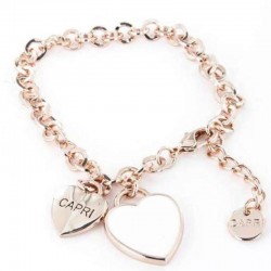 Bracciale amo capri con cuore pendente 00602