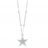 Necklace I love Capri in silver with stable pendant 00630