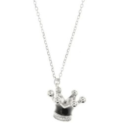 Ich liebe die Capri-Halskette mit Kronenanhänger 00633