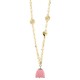 Collier I love Capri avec pendentif fleur 00635