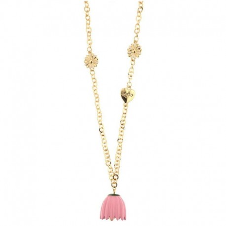 Collier I love Capri avec pendentif fleur 00635