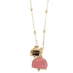 Necklace I love Capri with crushed bell pendant 00636