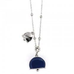 Necklace I love Capri with crushed bell pendant 00638