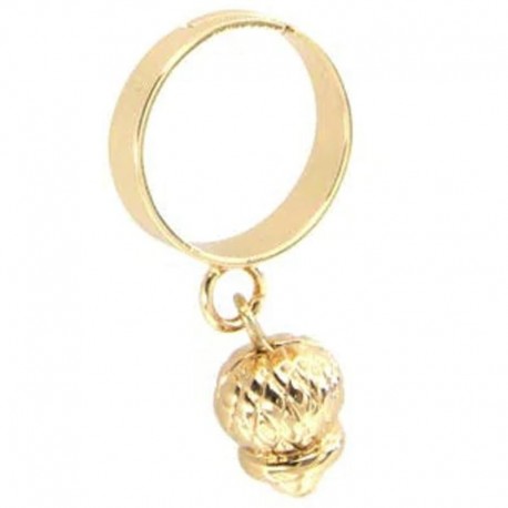 I love Capri metal ring with bell 00640