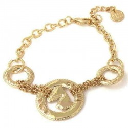 Bracelet I love Capri en métal avec pendentif faraglioni 00643